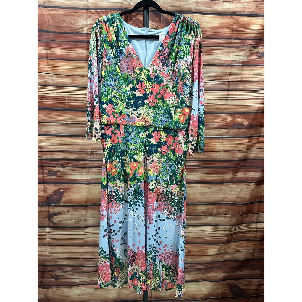 London Times Maxi Floral Dress sz 16